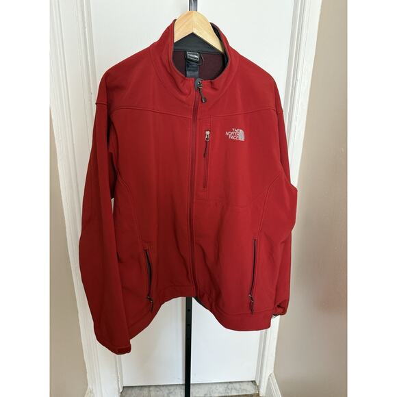 North Face Apex Softshell Men's XXL Jacket Red - Picture 1 of 6